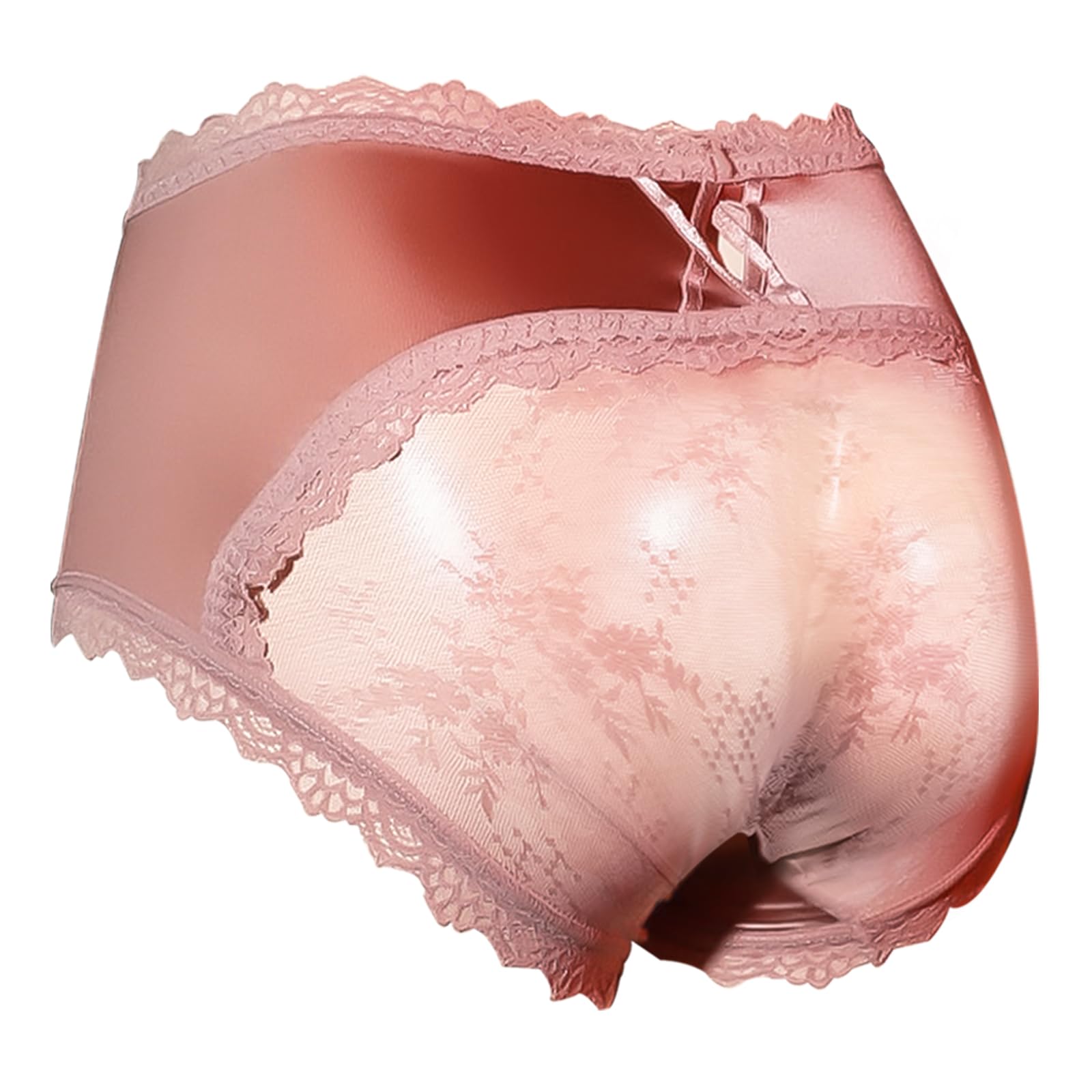 Calcinha Pructi Femboy Sissy, Calcinha Hipster Masculina, De Renda, Marrom, Gg