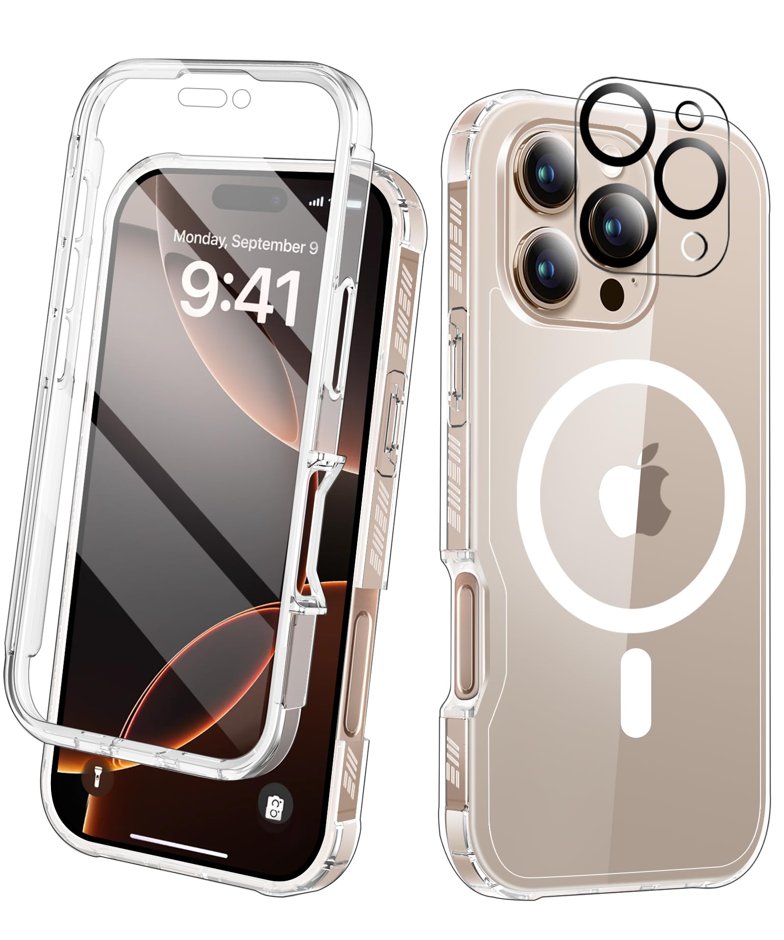Capa De Telefone Banlea Magnetic Para Iphone 16 Pro Max 6,9" Transparente