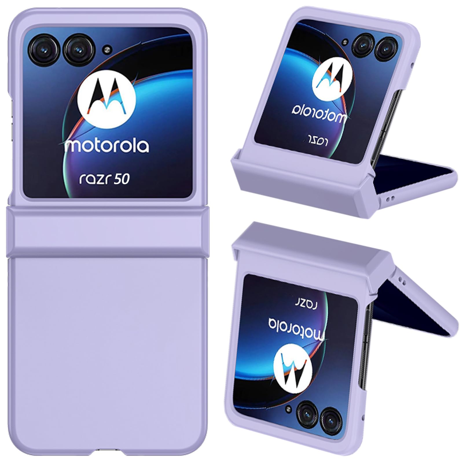 Capa De Telefone Ninki Compatível Com Motorola Razr 50 2024 Roxa