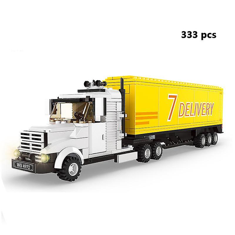 City Garage Transporte Caminhão Blocos De Construção Car Carrier Repa