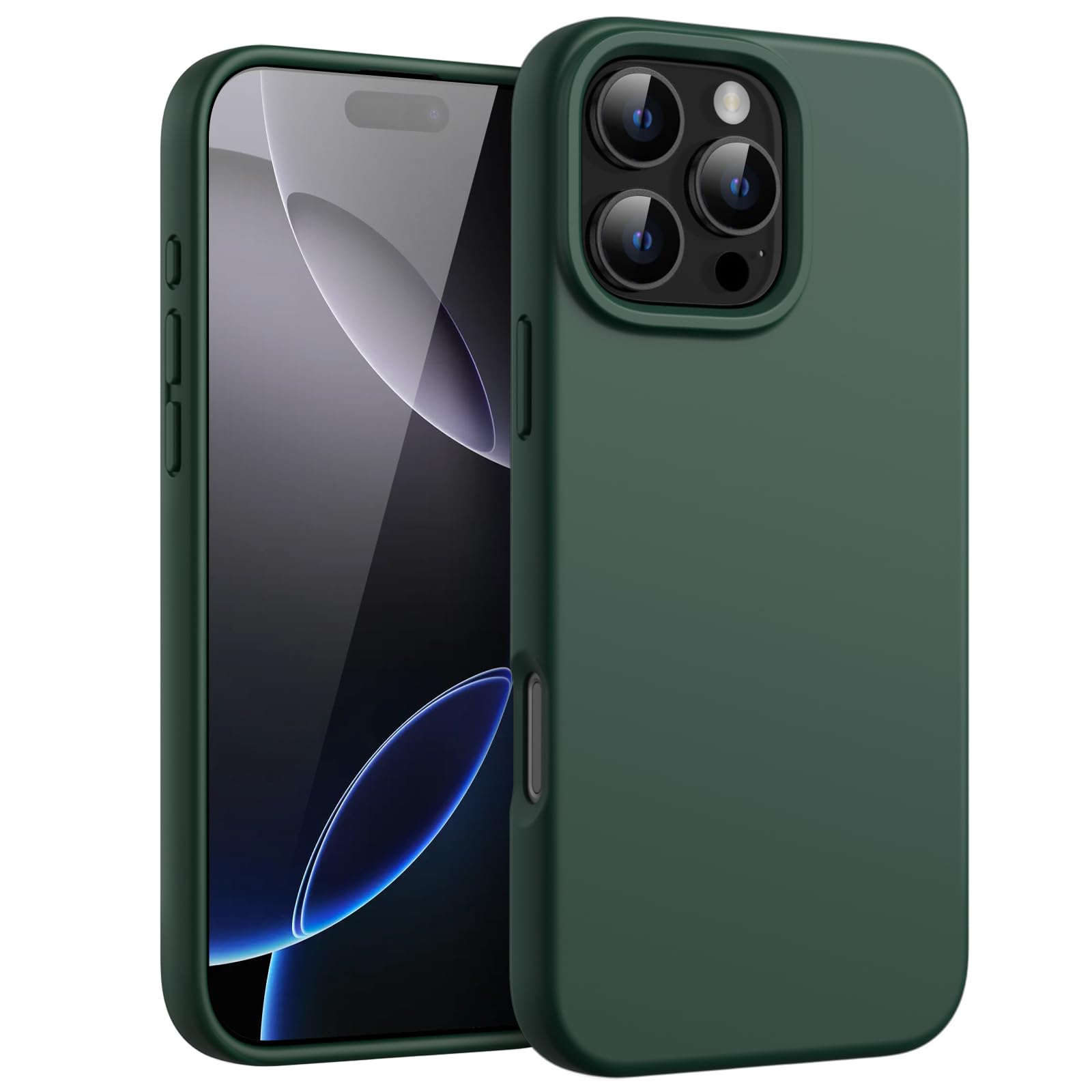Capa De Telefone Jetech Liquid Silicone Iphone 16 Pro 6.3" Verde