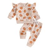 Roupa De Halloween Socutebabe Pumpkin Sweatshirt Pumpkin 12-18m