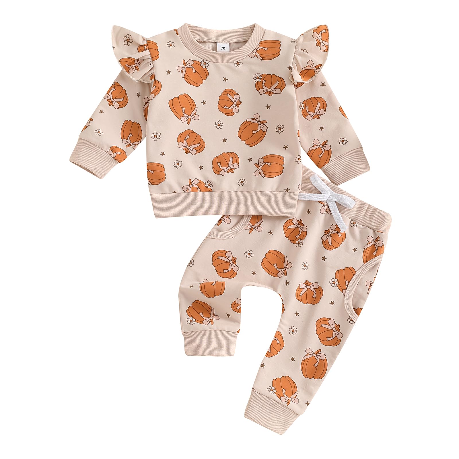 Roupa De Halloween Socutebabe Pumpkin Sweatshirt Pumpkin 12-18m