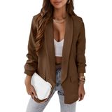 Blazer Feminino Prettygarden 2024, Café De Outono, Tamanho M