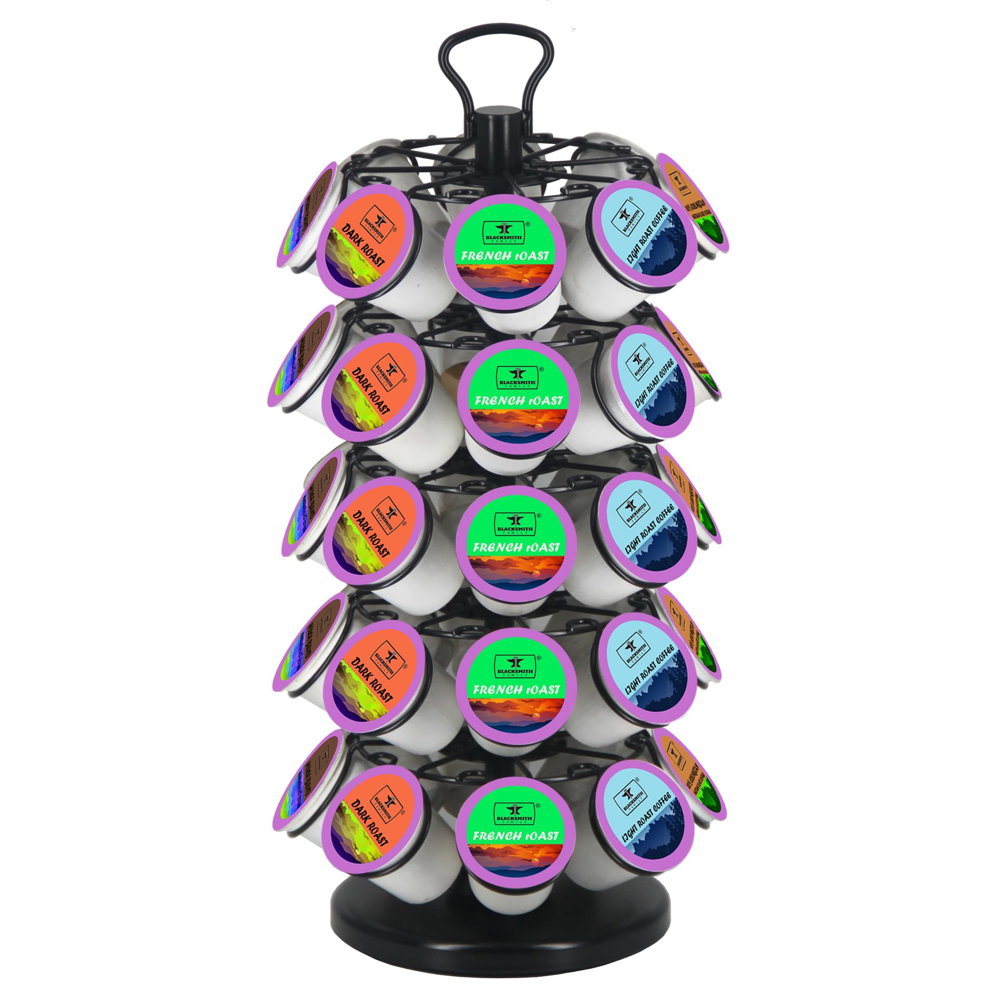 Suporte Para Cápsulas De Café Blacksmith Family K Cup, Capacidade Para 40 Cápsulas