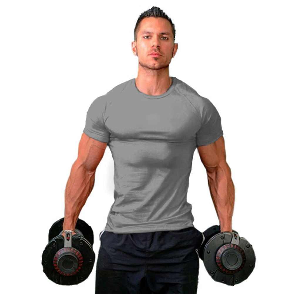 Camiseta Masculina Zuevi De Algodão, Slim Fit, Musculação Atlética