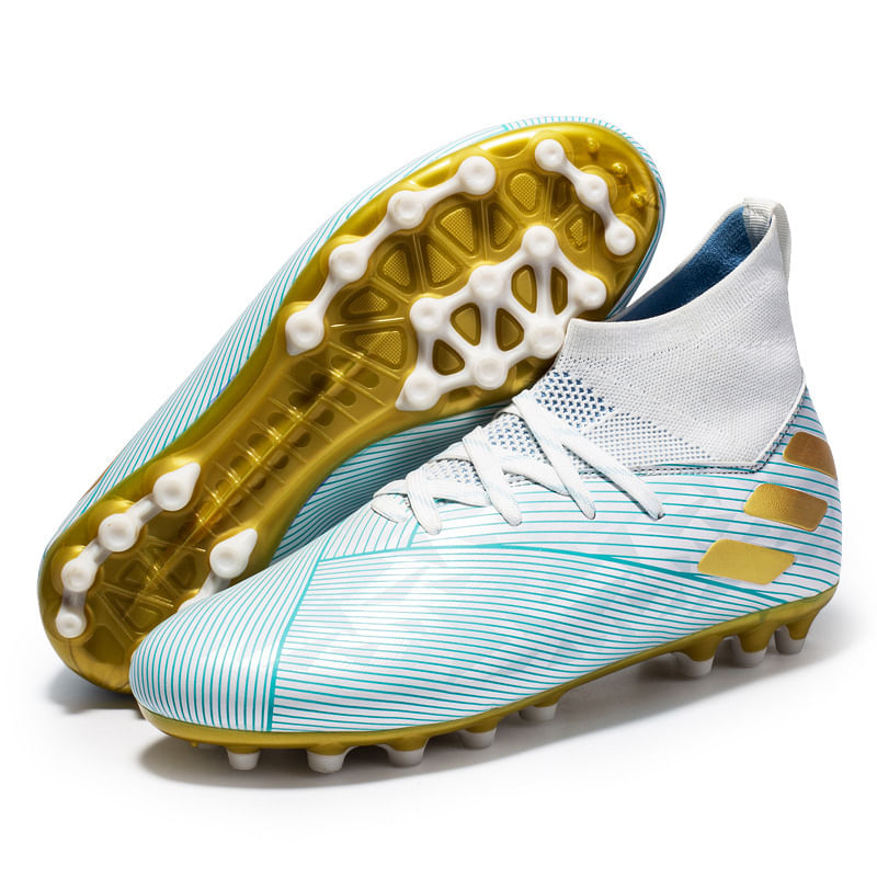 Sapatos De Futebol De Alta Qualidade Para Homens Espinhos Brancos 34