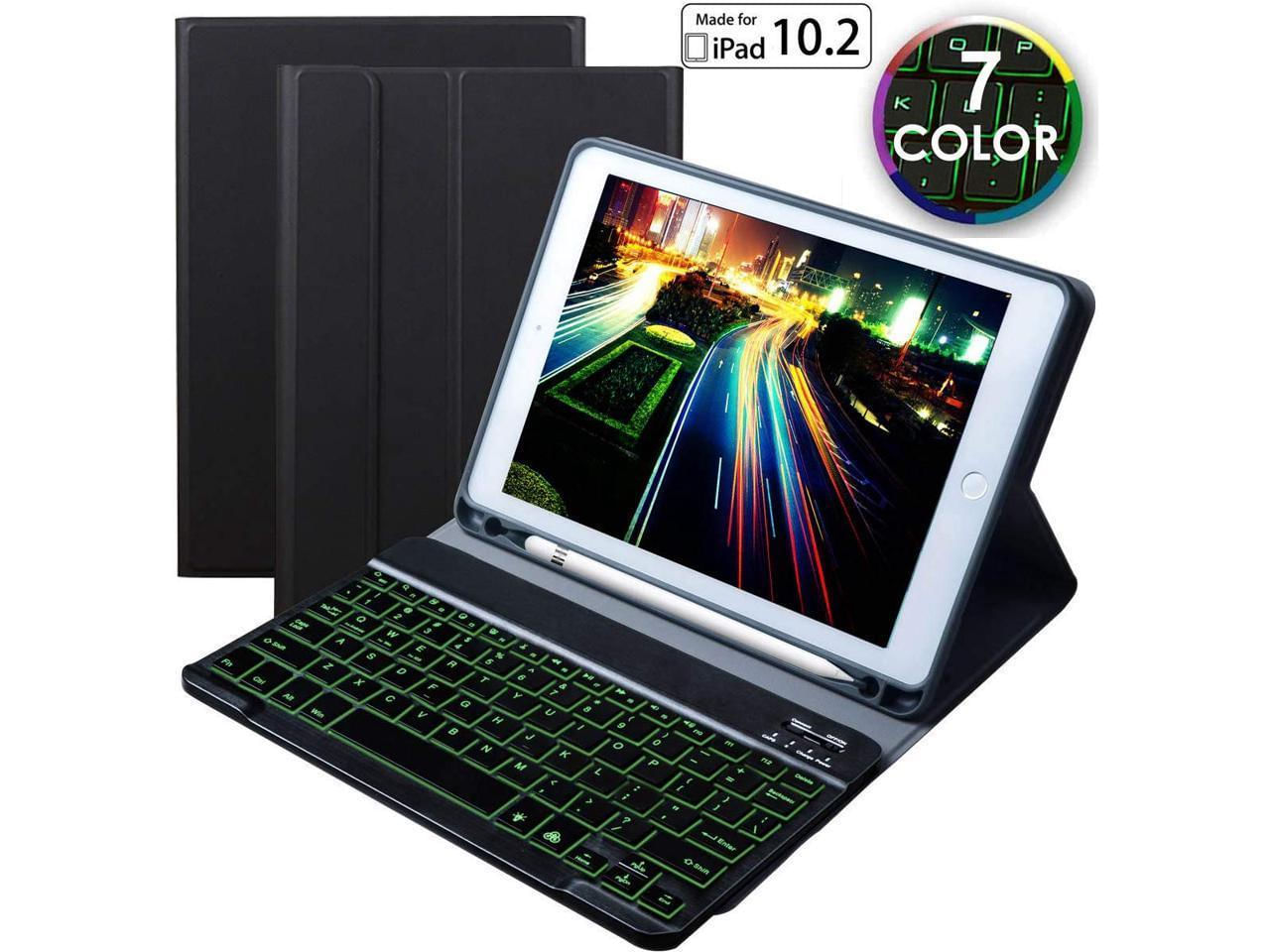 Capa Com Teclado Bluetooth Para Ipad 7 10.2 2019 E Ipad 8