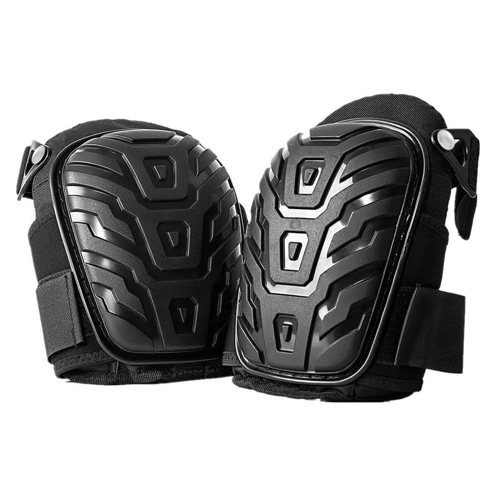 Par De Joelheiras Com Alças Ajustáveis Pvc Shell Knee Pads Fo