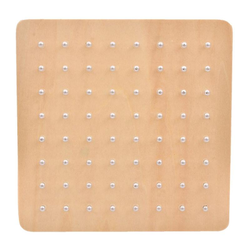 Geoboard De Madeira - Brinquedo De Educação Matemática Gráfica Para