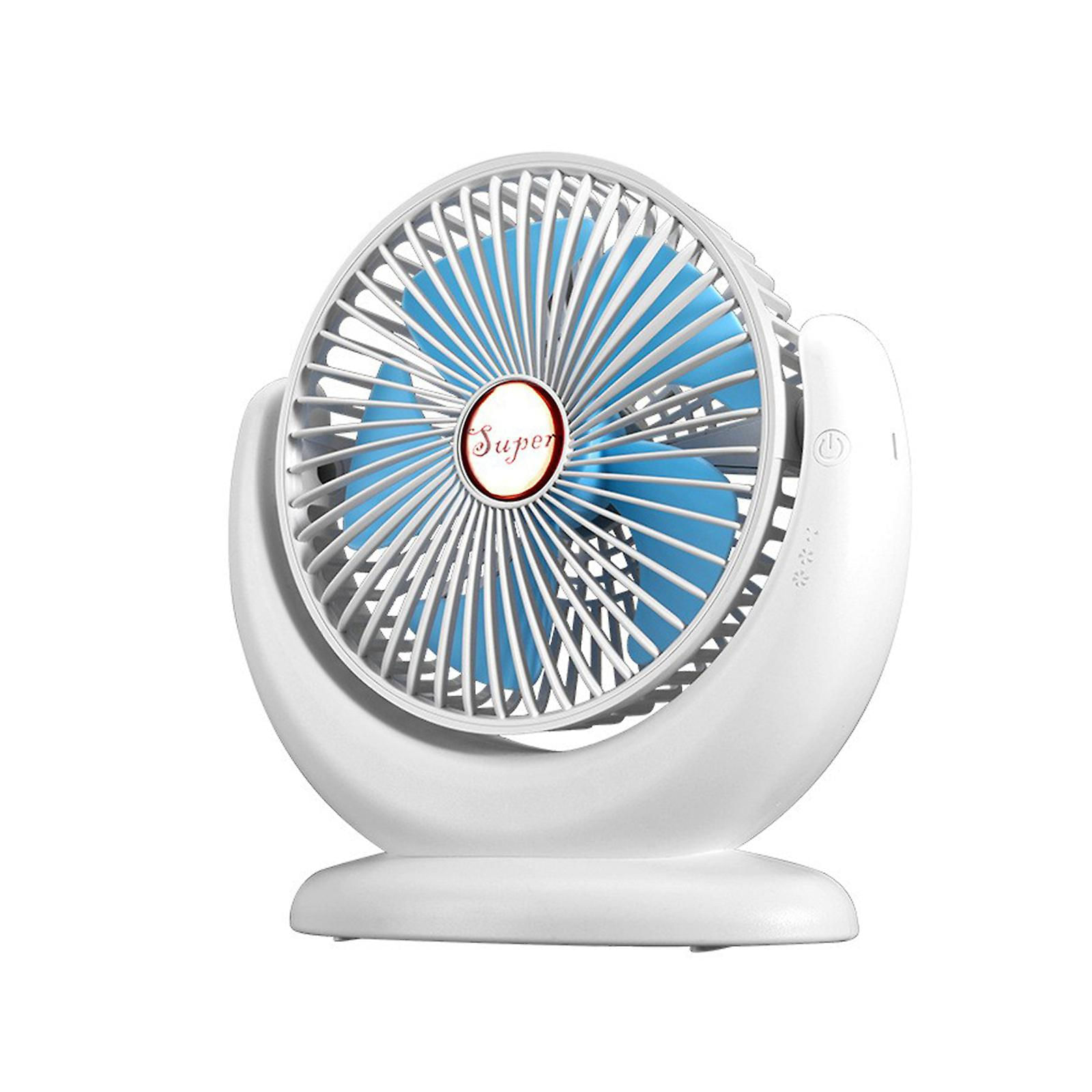 Ventilador De Mesa Portátil, Ventilador De Mesa De 3 Velocidades, Resfriamento Por Plug-in Usb, Mesa Giratória