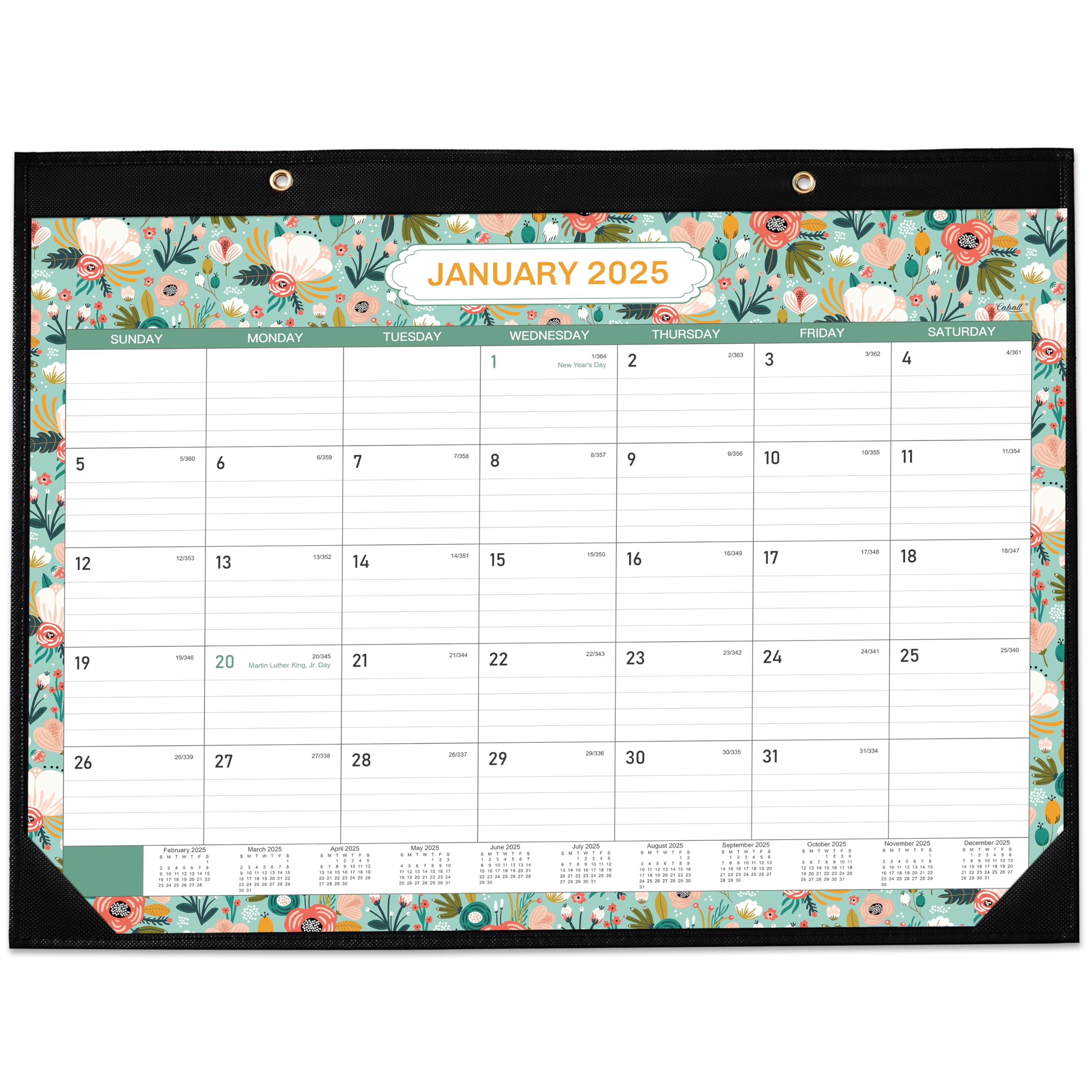 Calendário De Mesa Coboll 2025 Grande 22x17cm Com Papel Grosso