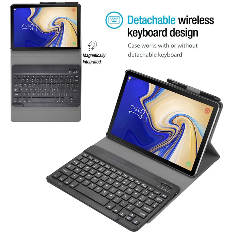 Capa De Teclado Para Samsung Tab S6 Lite 10.4 P610 P615 Com Mo