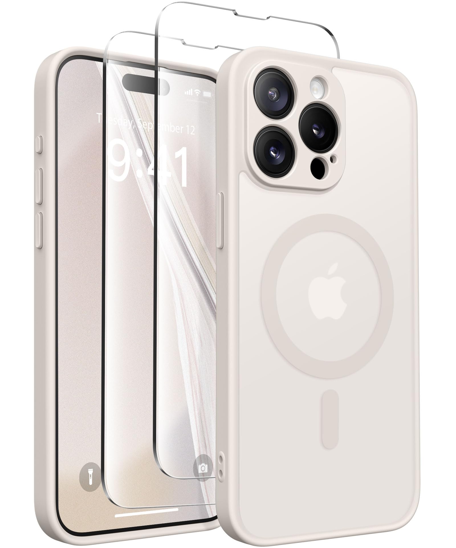 Capa De Telefone Capraro Magnetic Para Iphone 15 Pro Max Stone