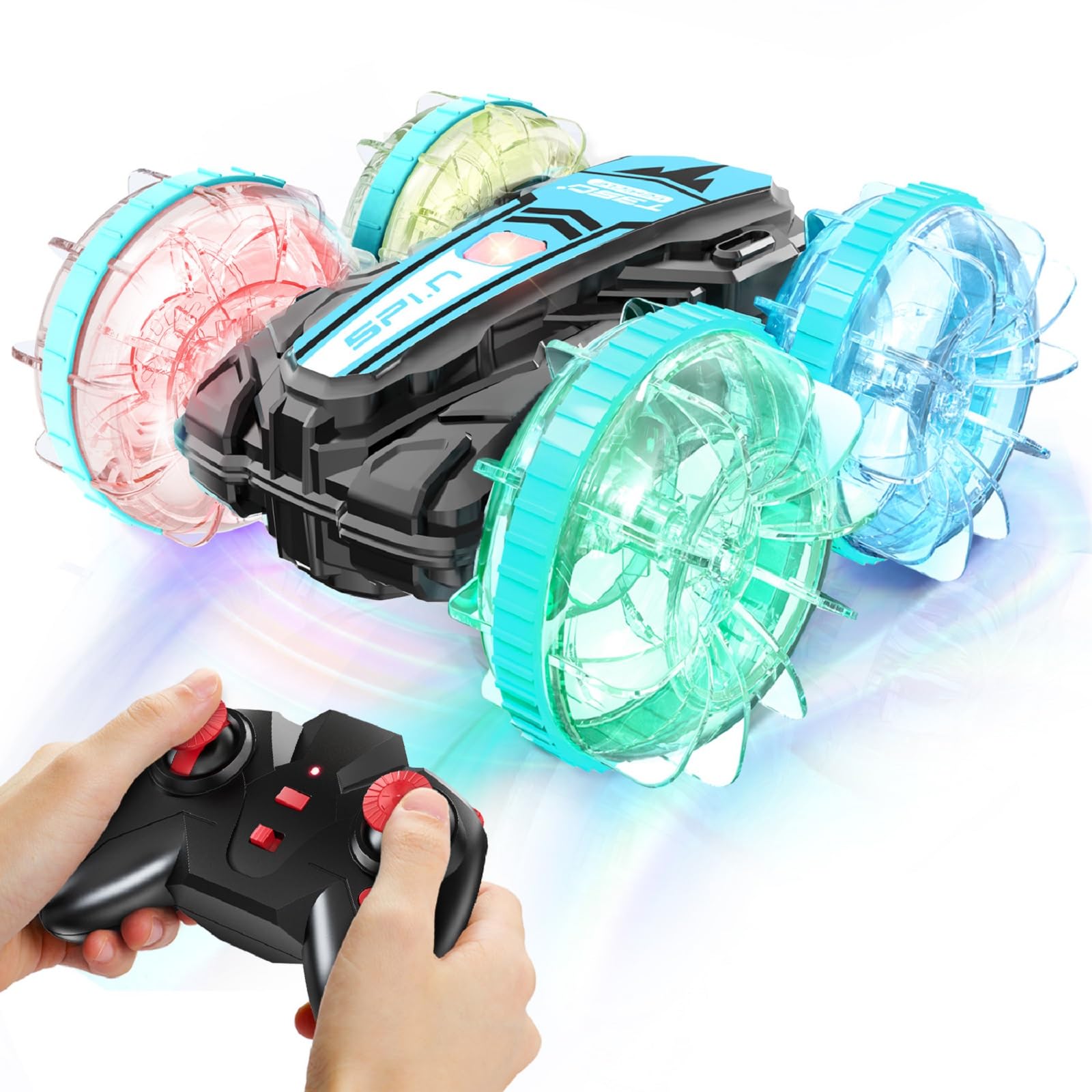 Carro De Controle Remoto Korffe Amphibious Rc 4wd Boat 5-7 Anos