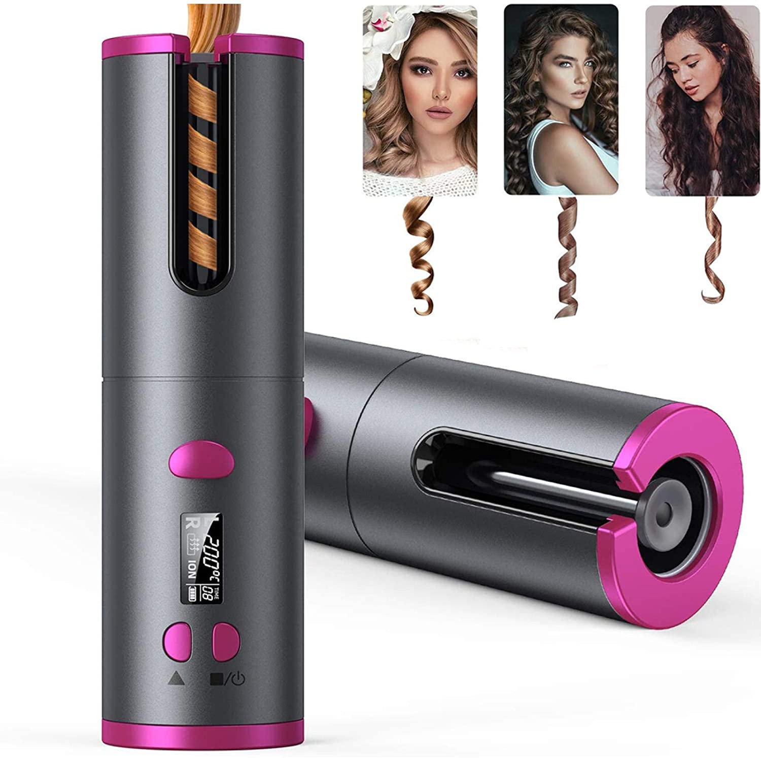 Cordless Automatic Curling Iron Portable Fast Heating Charge