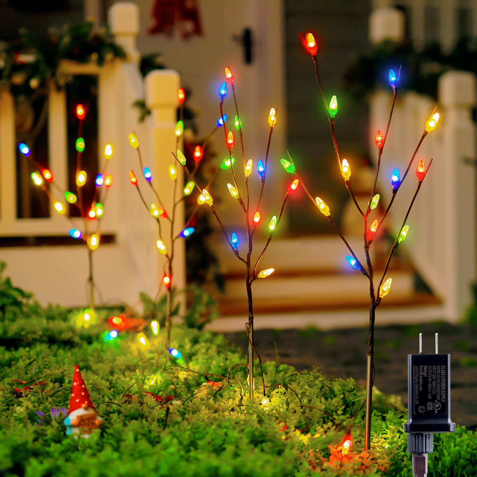 Christmas Pathway Lights Brightown, 4 Pacotes Multicoloridos