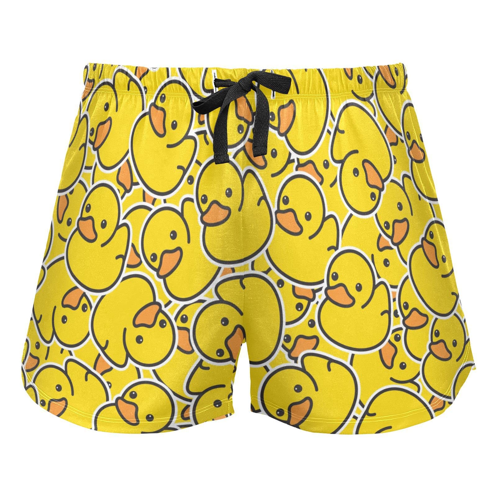 Shorts De Dormir Femininos Jhkku Com Estampa De Pato, Tamanho L