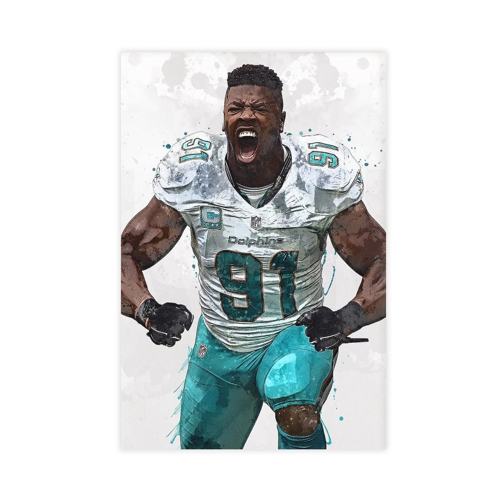 Pôster De Lona Bawee Sports Cameron Wake Para Quarto 30x45cm