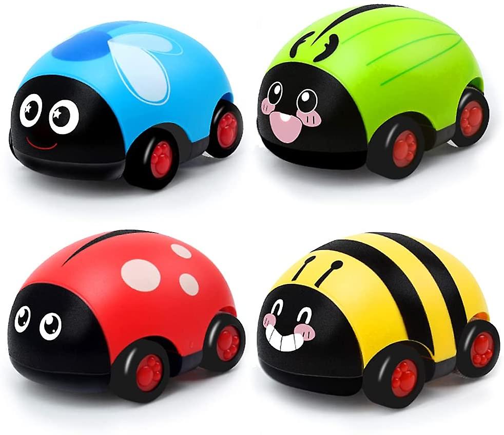 Pull Back Car Toy Set, 4 Peça Pull Back Inércia Do Carro Frictio