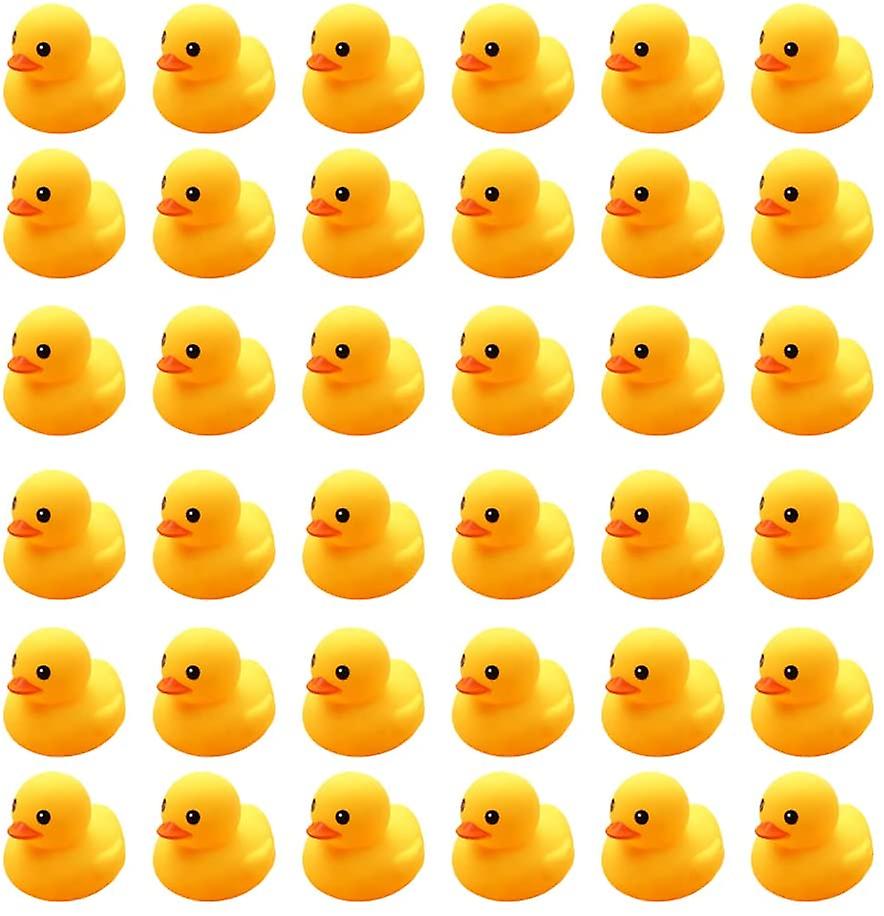 Banho Duck Toys 36 Pcs Mini Patos De Borracha Chiado E Flutuador Duc