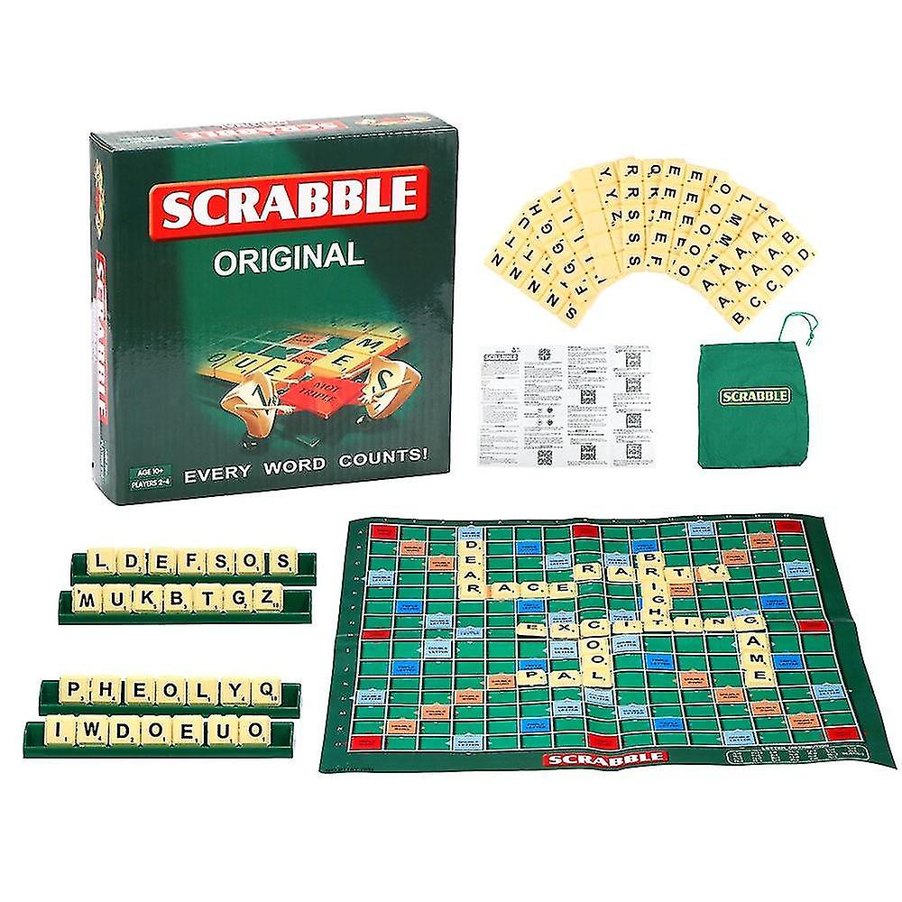 Portátil Scrabble Jogo De Mesa Família Crianças Educação De Adultos