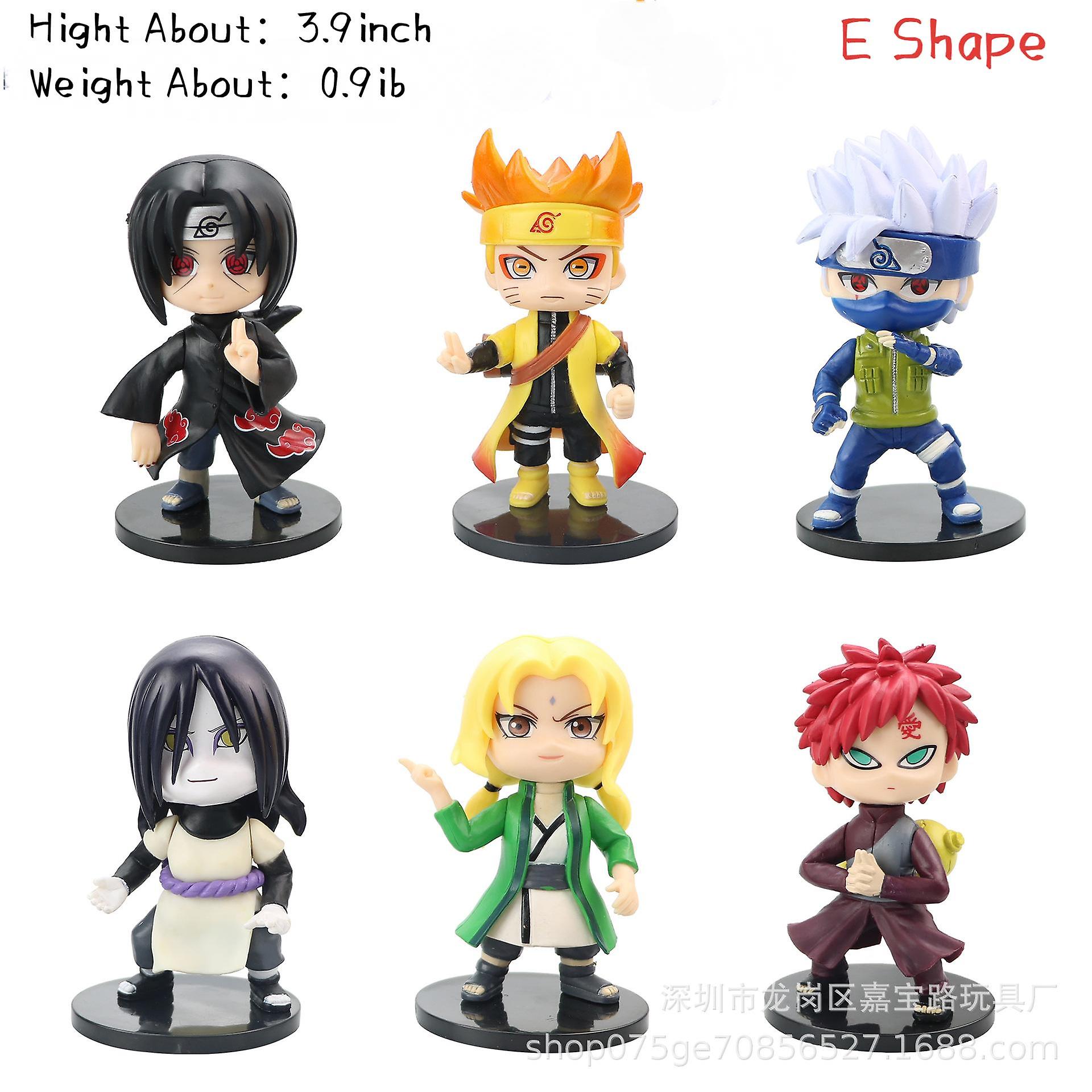 Anime 6 Estilos Action Figure Ninja Modelo Brinquedo (e Forma