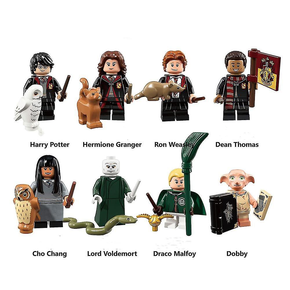 8pcs Harry Potter Series Montado Building Blocks Minifigur