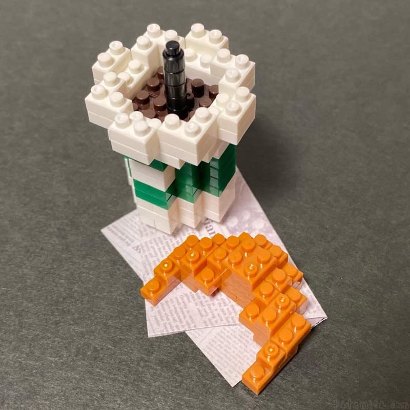 Conjunto Mini Block Daiso Iced Coffee E Croissant Petit Block