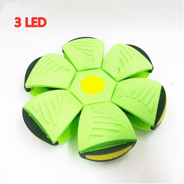 Led Voando Ufo Flat Throw Disc Ball Com Luz Led Toy Kid O