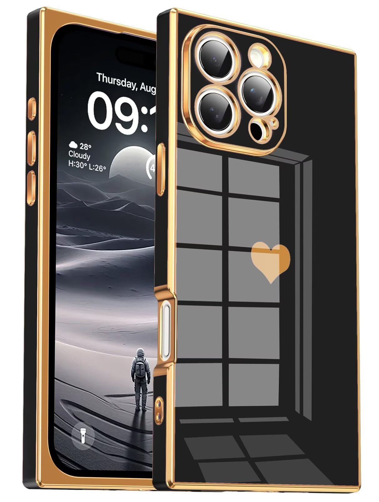 Capa De Telefone Tzomsze Para Iphone 16 Pro 6,3" Com Proteção De Câmera