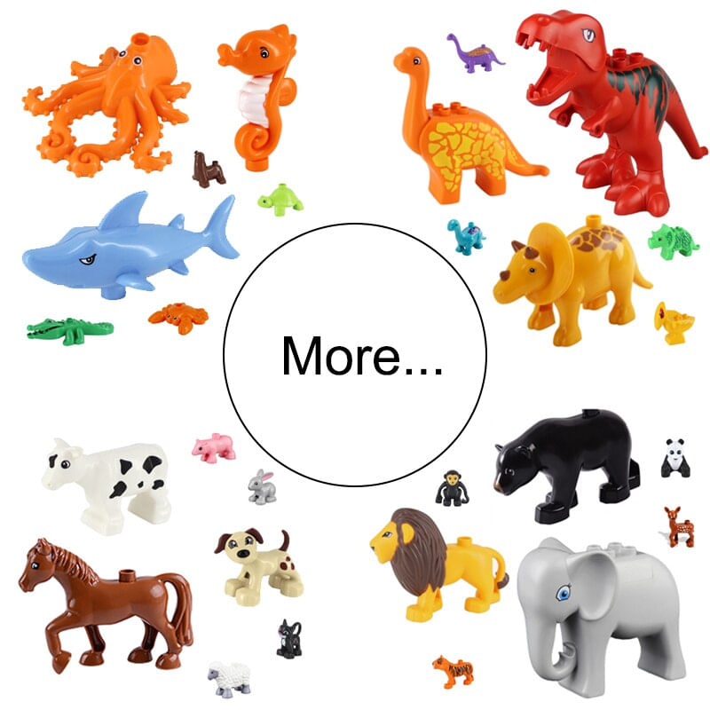 Big Size Diy Building Blocks Acessórios Para Animais Fi Onesize