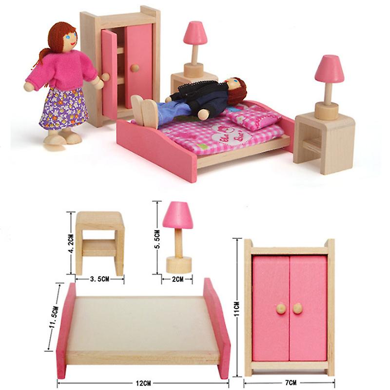 Casa De Bonecas Móveis E Acessórios, Dollhouse De Madeira Diy