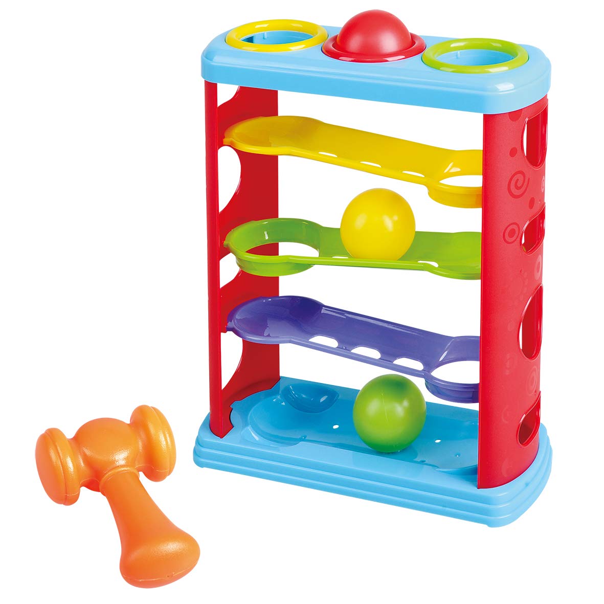 Brinquedo Pound And Roll Play Playgo Hammer And Roll Tower