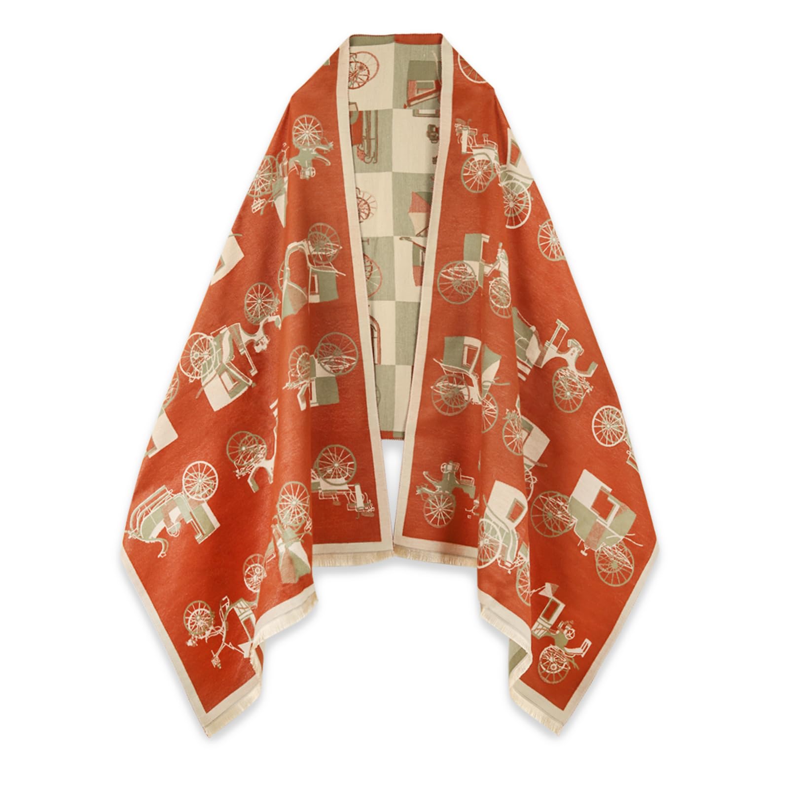 Lenço Extree Pashmina Silky Shawl Wrap Para Mulheres 74,4 X 24,4 Cm