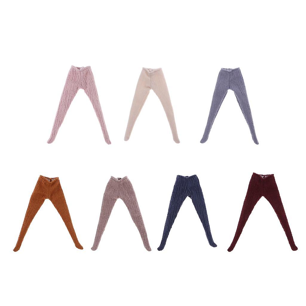 6x Leggings De Pano Confortável Doll Clothing Pants Long Suppl