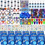 Conjunto De Lembrancinhas De Festa Jinglaie Com Tema Espacial Para 12 Crianças - 220 Unidades