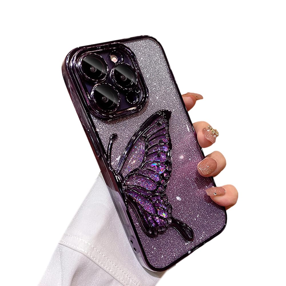 Capa De Telefone Zkacase Para Iphone 16 Plus Roxa Galvanizada