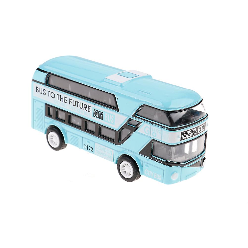 Kid Metal Diecast Carros Brinquedos Pull Back 1:43 Double Decker Lon