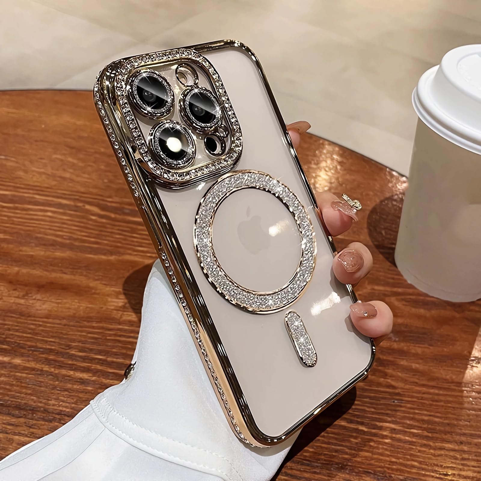 Capa De Telefone Lxk Magnetic Para Iphone 16 Pro Max 6,9" Com Magsafe