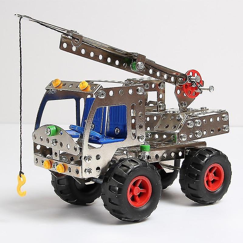 Diy Metal Engineering Car Series Montagem De Blocos De Construção