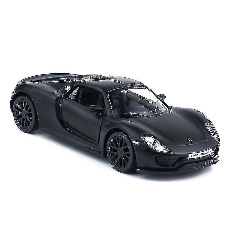 Porsche 918 1/36 Diecast Pull Back Carros (preto)