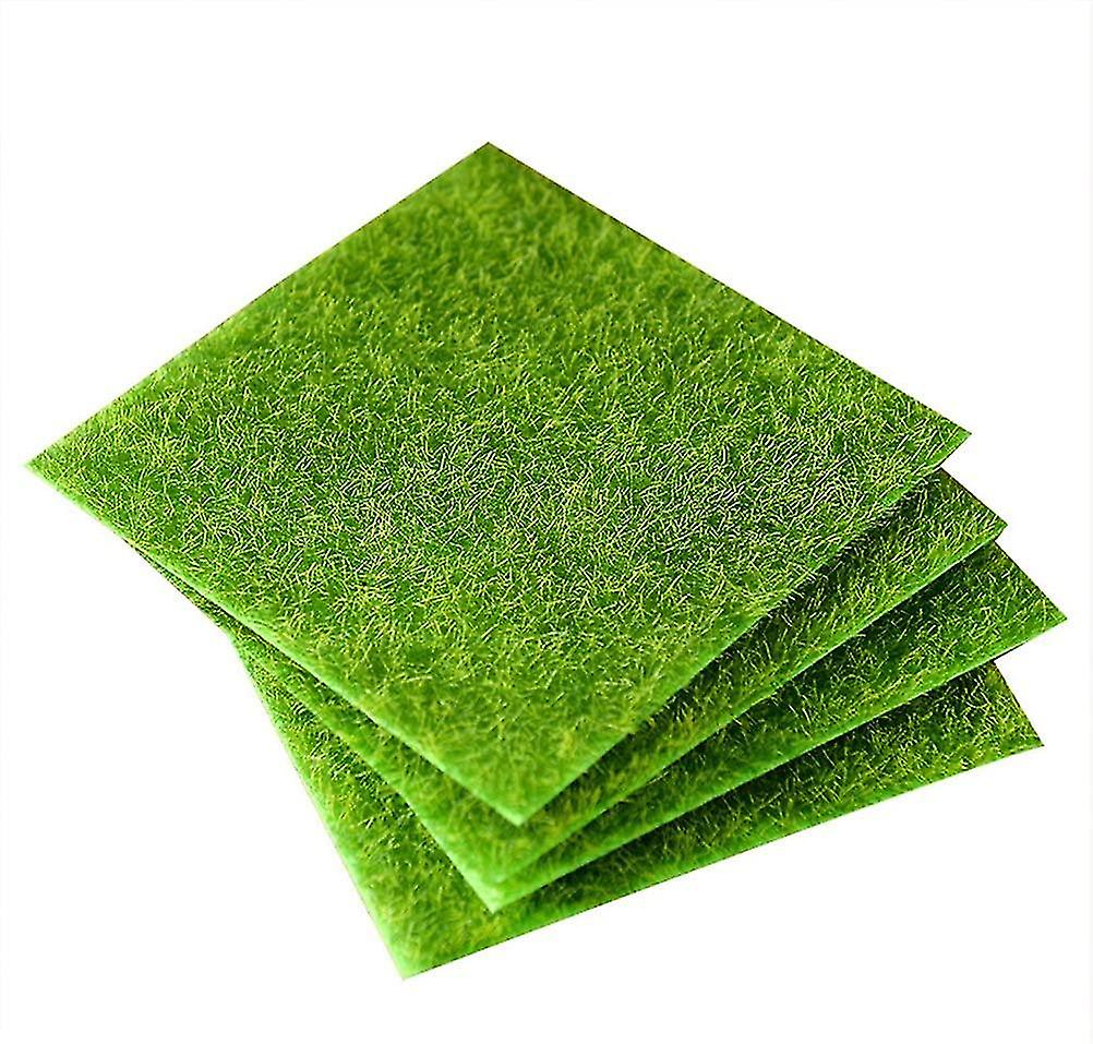 4 Peças De Tapete De Grama Artificial Like Fairy Grass Lawn