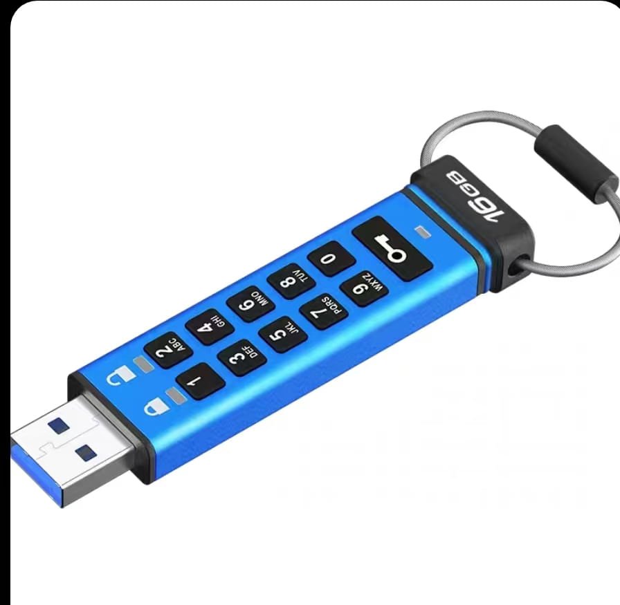 Unidade Flash Usb Com Criptografia Kingston Ikkp200 16g Usb3