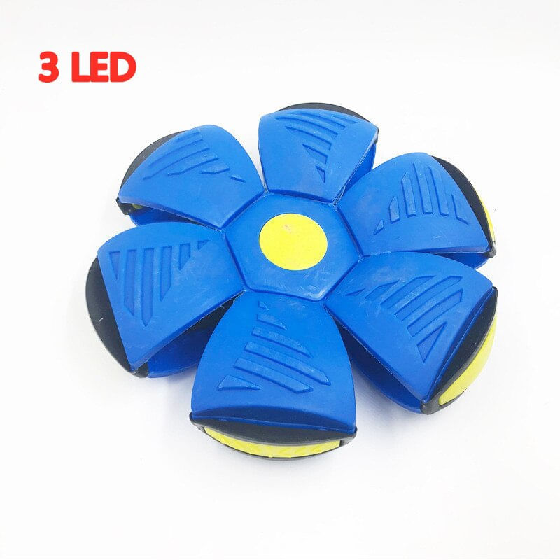 Led Voando Ufo Flat Throw Disc Ball Com Luz Led Toy Kid O