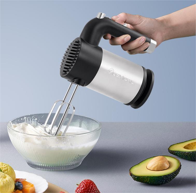 Batedeira Manual Com Batedores E Ganchos De Massa