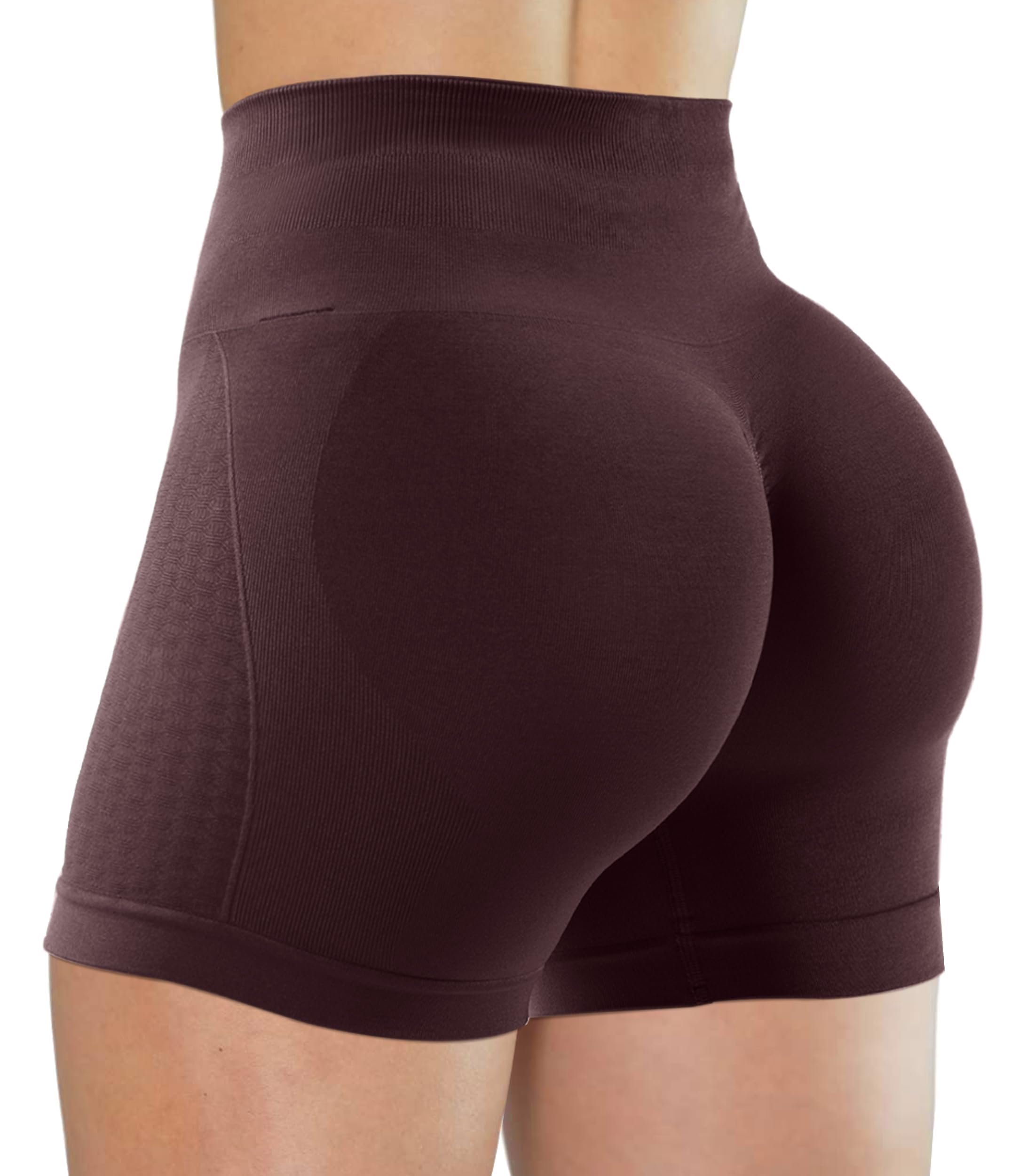 Shorts Unthewe Workout Seamless Scrunch Butt Lifting Para Mulheres