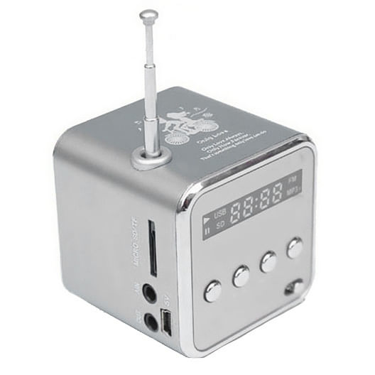 Alto-falantes Estéreo Portáteis Mini Com Rádio Fm Micro Sd/tf Usb