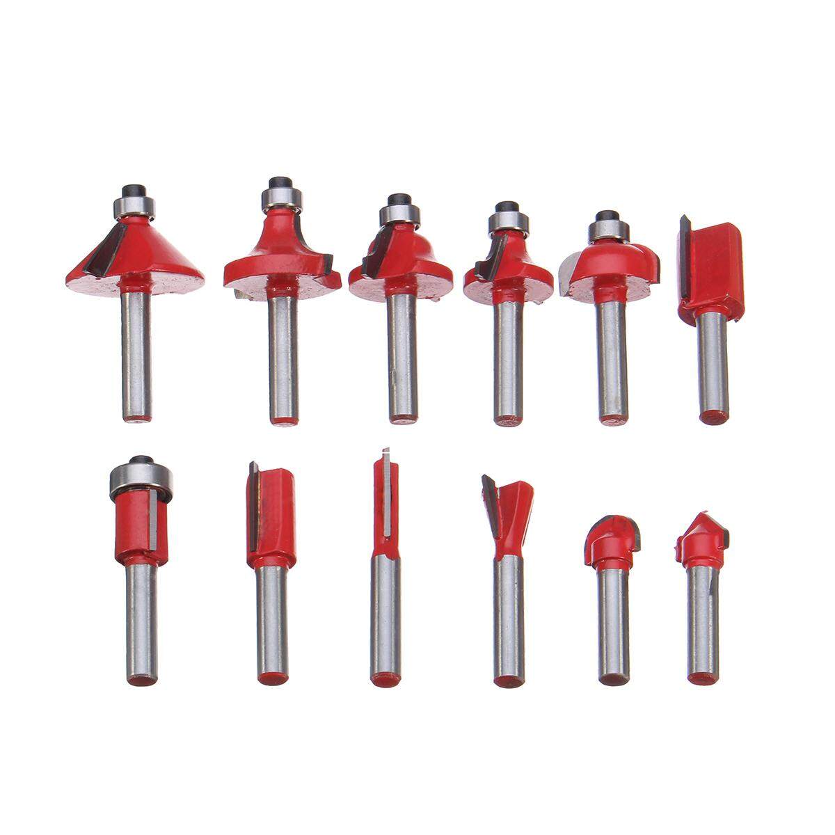 12pc 1/4 Shank Tungsten Carboneto Router Bit Set