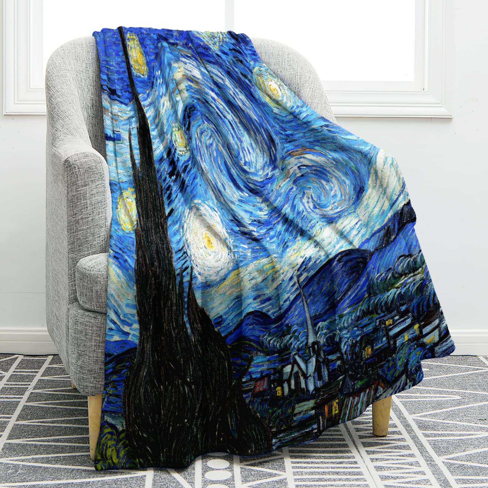 Throw Blanket Jekeno A Noite Estrelada De Vincent Van Gogh